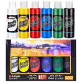 Acuto Akrilik Boya Seti 70 cc 6 Ana Renk Tuval Seti 25X35 Tuval Mini Şövale Seti