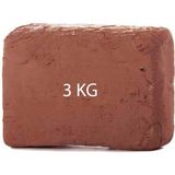 Acuto Kahverengi Seramik Hamuru Kırmızı Seramik Çamuru Toprak Doğal Kırmızı Kil Oyun Hamuru Çamuru - 3 Kg