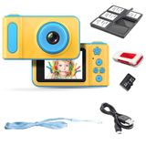 Acuvar Tam 1080P Çocuk Selfie HD Kompakt Dijital Fotoğraf ve Video Şarj Edilebilir Kamera 2 inç LCD Ekran, Video Oyunları ve Mikro USB Şarjlı (Mavi, SD Kart + Okuyucu + Kart Tutucu)