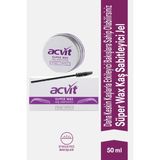 Acvit Süper Wax Kaş Sabitleyici ve Şekillendirici Jel 50 ML | Beyazlık Bırakmayan Şeffaf, Doğal Görünüm