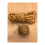 ACY STORE 100 Gram Doğal Rafya & 100 Metre Jüt Kırnap 1 Adet Süsleme, Hobi, Makrome, Saman Ip, Muz Lifi