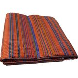 ACY STORE KATLANABİLİR PLASTİK HASIR KİLİM DIŞ MEKAN PİKNİK KAMP SERGİSİ ÇİFT DİKİŞ (Kırmızı, 175 X 220 CM)