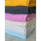 A&D Handmade El Örgüsü Puffy Peluş Bebek Battaniyesi>bebek Odası>battaniye>anne Bebek 100*100 cm