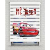 AD Home Şimşek Mcqueen Baskılı Zebra Perde - Gece Gündüz - Erkek Çocuk Odası Perdesi | Kokusuz Mürekkeple Basılmış Zebra Perdeler ile Sende Tarzını Yansıt! | 1 Dakikada Pratik Montaj - 160 x 220 cm - Renkli