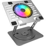 Ad-Rc35 360 Derece Dönebilen Fanlı Rgb Işıklı Metal Laptop Standı