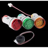 Ad22-22A 22Mm Dijital Ampermetre 0-100A Ac Yeşil