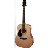 AD810LHOP Akustik Gitar Solak, Open Pore, Ladin Kapak, Arka