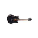 Ad880Cebkw Elektro Akustik Gitar, Kılıflı, Siyah, Ladin Kapak
