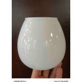 Ada Avize Parlak Beyaz Rengi Oval Fanus Avize Camı E27(ORTA ÇAP12CM-BOYU 13CM) - 00-Beyaz