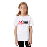 Ada Bebek 23 Nisan Bayramı Yazılı Baskılı Beyaz Kız Çocuk T-shirt