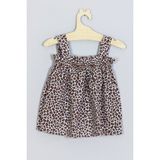 Ada Bebek Çocuk Askılı Leopar Elbise 006 - 6 - 9 Ay