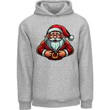 Ada Bebek Çocuk Noel Baba Ho Ho Ho Tarz Sweatshirt - 5 - 6 Yaş - Gri