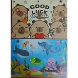 ada çanta kırtasiye 2 Adet Puzzle Yap Boz (33CM*23CM*42PARÇA) (Capybara/denizdeki dostlar)
