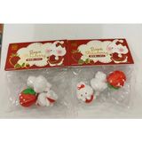 Ada Çanta Kırtasiye 2 Paket Küçük Boy 3'lü Silgi Seti (Robbit Strawberry) BH8694502