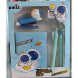 Ada Çanta Kırtasiye Astronot Model Umix Zımba Seti ( Zımba+Tel+Defter+Kalem) ZR54443