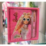 Ada Çanta Kırtasiye Barbi Figürlü Kutulu Kalemli Günlük Çok Amaçlı Defter Küçük Boy 368 Sayfa (12CM*7CM)