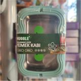 Ada Çanta Kırtasiye Paslanmaz Çelik 2 Katlı 3 Bölmeli 1350ML Kapasiteli Beslenme Kabı Muggle MM50002 - Turkuaz