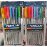 Ada Çanta Kırtasiye Pensan Tribal 8 Li Renkli Tükenmez Kalem ( 2 Adet ) JX8566033
