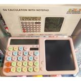 Ada Çanta Kırtasiye Yazı Tabletli Kalemli Hesap Makinesi Pembe TG299466