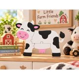 Ada Goods Montessori 3D Inek Puzzle Yapboz - Okul Öncesi Eğitici Oyuncak ve Tak Çıkar Bebek/çocuk Yapbozu
