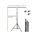 ADA GREENBOX 200*200cm T Stand Bar Fon Perde PVC Background Backdrop Çekim Standı T-Shape 2x2m