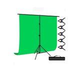 ADA GREENBOX 2x3m chromakey, green screen ,greenbox yeşil fon Kiti T Braket Standı + 5 adet Klipsler
