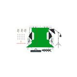 ADA GREENBOX 3x6 metre chromakey green screen greenbox yeşil fon perde çekim Seti full set 5 duylu softbox