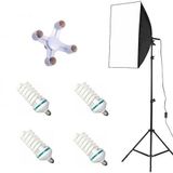 Ada Greenbox 4 Duylu Softbox +2m Işık Ayağı + 4X20 Wat LED Lamba (7200 Lümen)