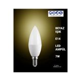ADA HIRDAVAT Noas Tasarruflu Led Ampül -beyaz Işık -7w - Ince Duy E14 Buji