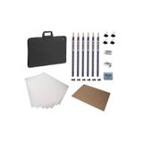 ADA Karakalem Resim Kurs Seti 50x70 - Duralit - Resim Çantası - Resim Kağıdı - Resim Kalemi Silgi Kı