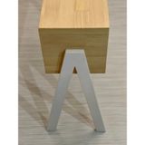 Ada Legno Ahşap Dizayn Semplice Bianca Serisi Çok Fonksiyonlu Naturel Renkte Ahşap Yan Sehpa/ Tv Sehpası / Çiçeklik