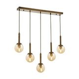 Ada Modern Avize E27 60w 80x13cm Metal Eskitme Avonni-av-1781-5ey Kaplama