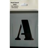 Ada Sanatsal Mood Stencil Harf Boyama Şablonu X003 Harf Yüksekliği 7 cm