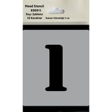 Ada Sanatsal Mood Stencil Rakam Boyama Şablonu X009-SAYI Rakam Yüksekliği 3 cm