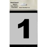 Ada Sanatsal Mood Stencil Rakam Boyama Şablonu X023-SAYI Rakam Yüksekliği 10 cm
