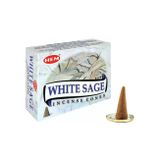 Adaçayı (White Sage) Konik Tütsü Mumu 10'Lu