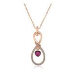 Adal Silver Rose Sonsuz Kalp Gümüş Kolye