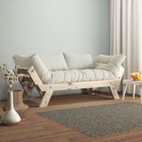 Adalar Masif Natural-Kırık Beyaz Renk 2li Kanepe CPT8129-210
