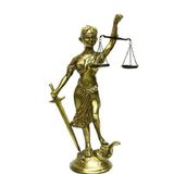Adalet Kadını Biblo Terazili Dekoratif Hediyelik