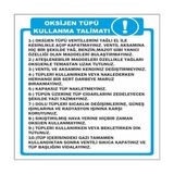 Adalı Dijital Baskı 3M 25X35 Pvc Oksijen Tüpü Kullanma Talimatı - 25 x 35 cm
