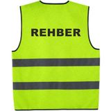 Adalı Dijital Baskı Adalı Rehber Baskılı Ikaz Yeleği - Gri - Sarı - 46