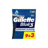 Adalı Store Gillette Blue3 Slalom Kullan At Tıraş Bıçağı 12'li Paslanmaz Çelik ile Profesyonel Tıraş