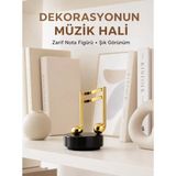 Adalı Store Melodious Music Altın Nota Figürlü Müzik Kutusu Yeni Nesil - Ahşap