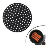 Adalı Store Renkli Isıya Dayanıklı Yıkanılabilir Silikon Fırın ve Airfryer Yuvarlak Pişirme Matı 23 cm BX40 - 001-Renkli