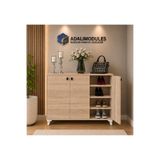 ADALIMODULES Ada Sonomo 3 Kapaklı 3 Raflı Ayakkabılık Çok Amaçlı Dolap Ve Portmanto Ayakkabı Dolabı