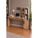 ADALIMODULES Ders Çalışma Masası Kavisli Kitaplıklı 120 CM Çalışma Masası Öğrenci Masası Ofis Çalışma Masası