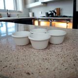 Adalinhome 1. Kalite Polikarbon Kırılmaz Sosluk / Reçellik /minimal Kase 8'li - Beyaz