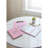 Adalinhome Atakids Lizy Sekreterlik Dosyası, Defter ve Haftalık Planlayıcı / Not & Plan Seti - Pembe