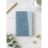 Adalinhome Atakids Lizy Velur Desen Yandan Cepli Çizgili Tarihsiz Ajanda – 112 Yaprak (13×21 Cm) - Mavi