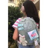Adalinhome Kore Model Anaokulu Sırt Çantası Su Geçirmez Unisex, Orta, ADYVKRE, Yeşil, üniseks-çocuk